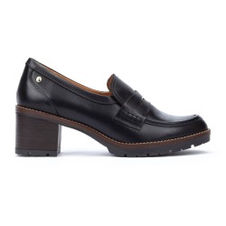 MOCASIN LLANES TACON NEGRO