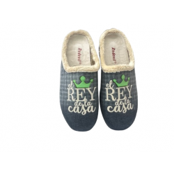 ZAPATILLAS DE CASA REY GRIS