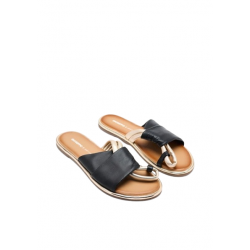 SANDALIAS PIEL WHATELY NEGRO