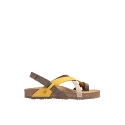 SANDALIA PIEL AMARILLO...
