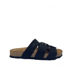 SANDALIA PIEL NOBUCK NEGRO...