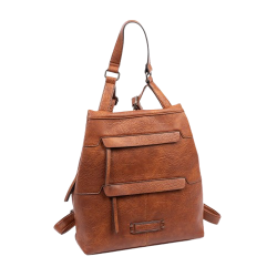 BOLSO MOCHILA ANTIRROBO CUERO