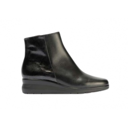 BOTIN PIEL CREMALLERA NEGRO