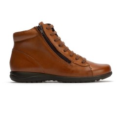 BOTIN PIEL CREMALLERA CUERO