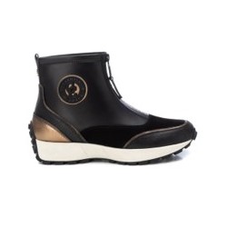 BOTIN PIEL CREMALLERA NEGRO