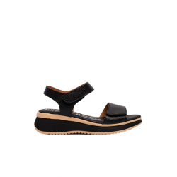 SANDALIAS PIEL SELENE NEGRO