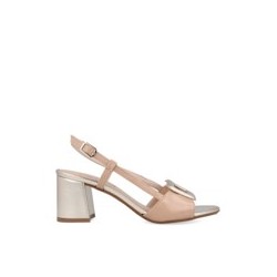 SANDALIAS DE PIEL NUDE CHAMPAN