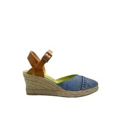 SANDALIAS CUÑA YUTE JEANS