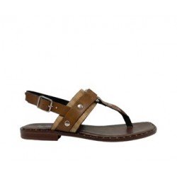 SANDALIAS PIEL CON ADORNO...