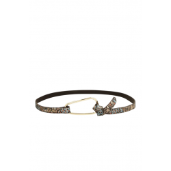 CINTURON PIEL MARRON BLOSSOM