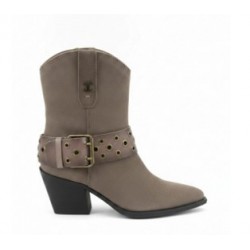 BOTIN PIEL SERRAJE TAUPE
