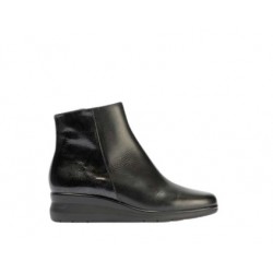 BOTIN PIEL CREMALLERA NEGRO