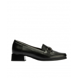 MOCASIN PIEL NAPA ADORNO NEGRO